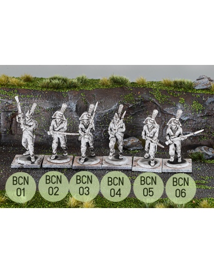 Napoleonic Spanish Fusiliers (Bicorne Charging)