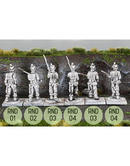 Napoleonic Spanish Fusiliers (Round Hat Charging)