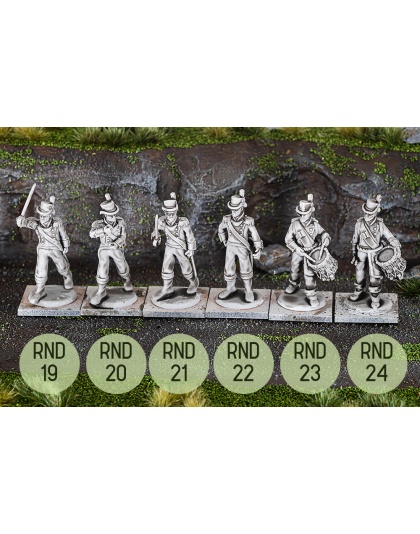 Napoleonic Spanish Fusiliers (Round Hat Command)